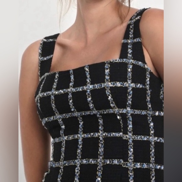 Jason Wu black plaid tweed business suit jacket and dress - Picture 6 of 7